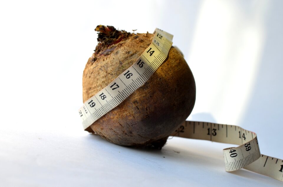 Tape vegetables size