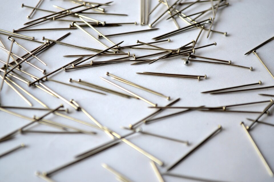 Stationery nails metal