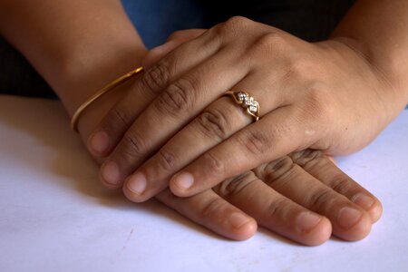Wedding fingers indian photo
