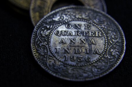 Old coin india photo