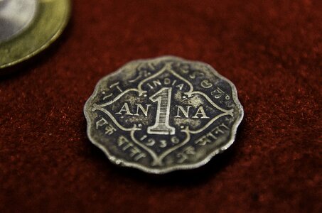 Ancient old currency photo