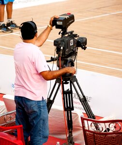 Producer basketball camera operator