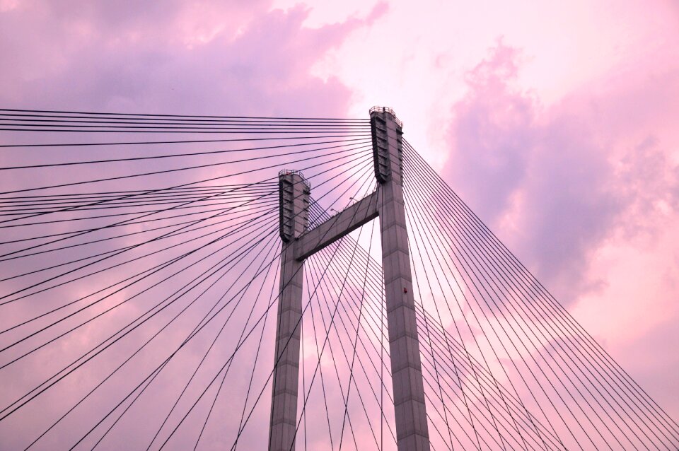 Evening construction architecture