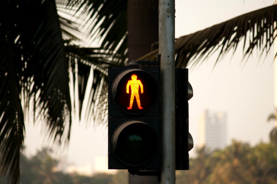 Don't walk signal traffic