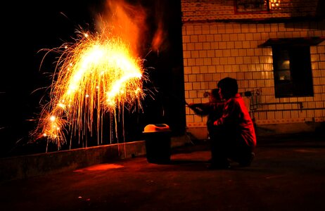 China light firework photo