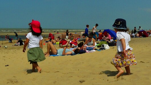 Beach sun joy photo