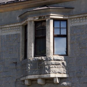 Granite house stone house window photo