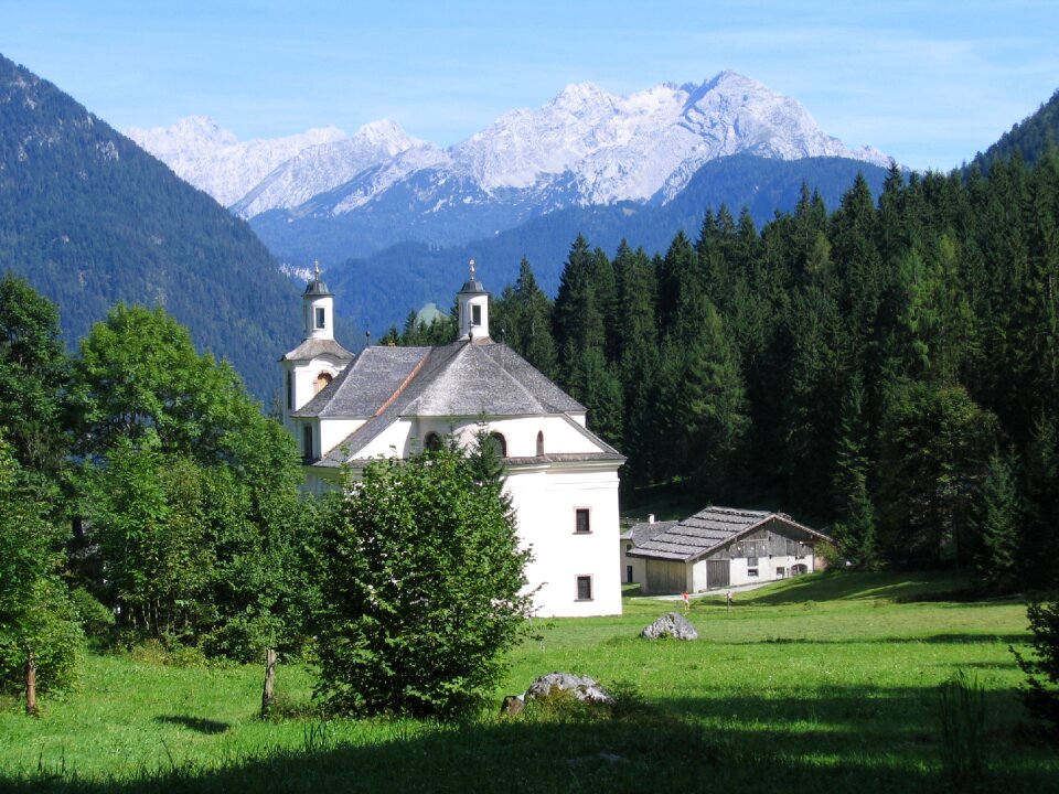 Forest limestone alps loferer steinberge