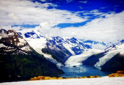 Glaciers ice water