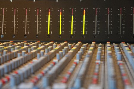 Desk mixer sound photo