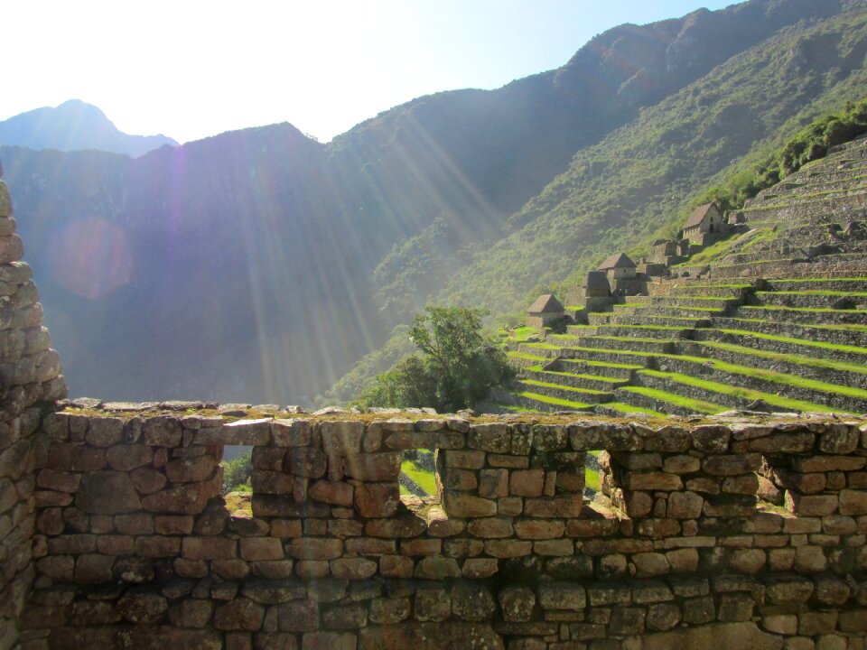 Mountains incas terraces