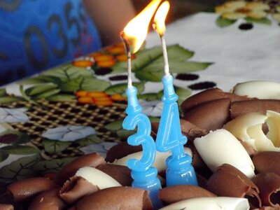 Birthday celebration candles