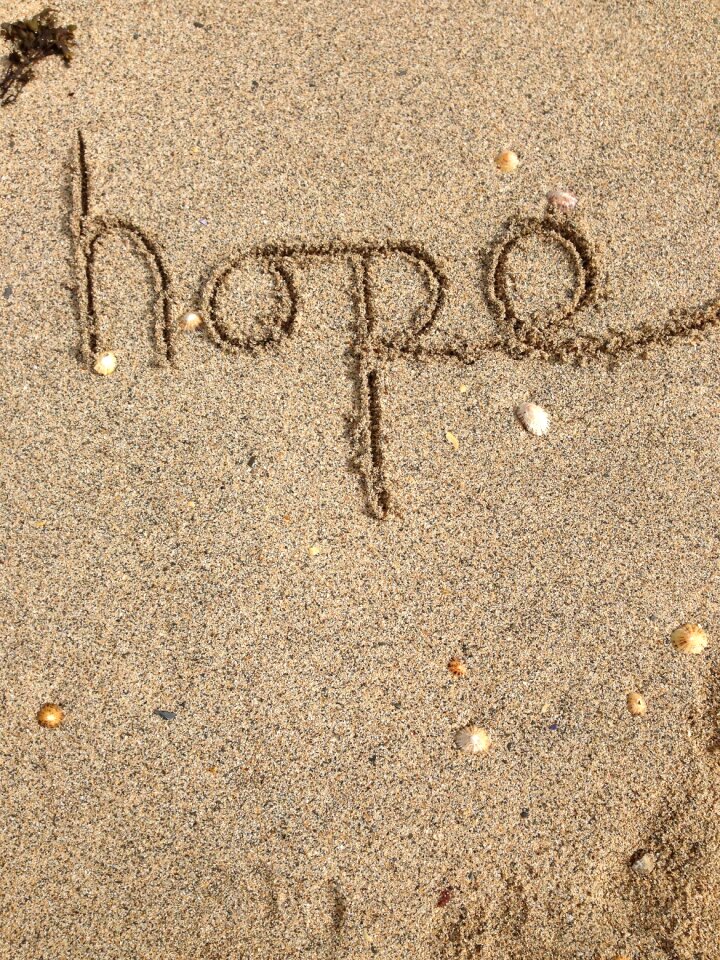 Positive message sand