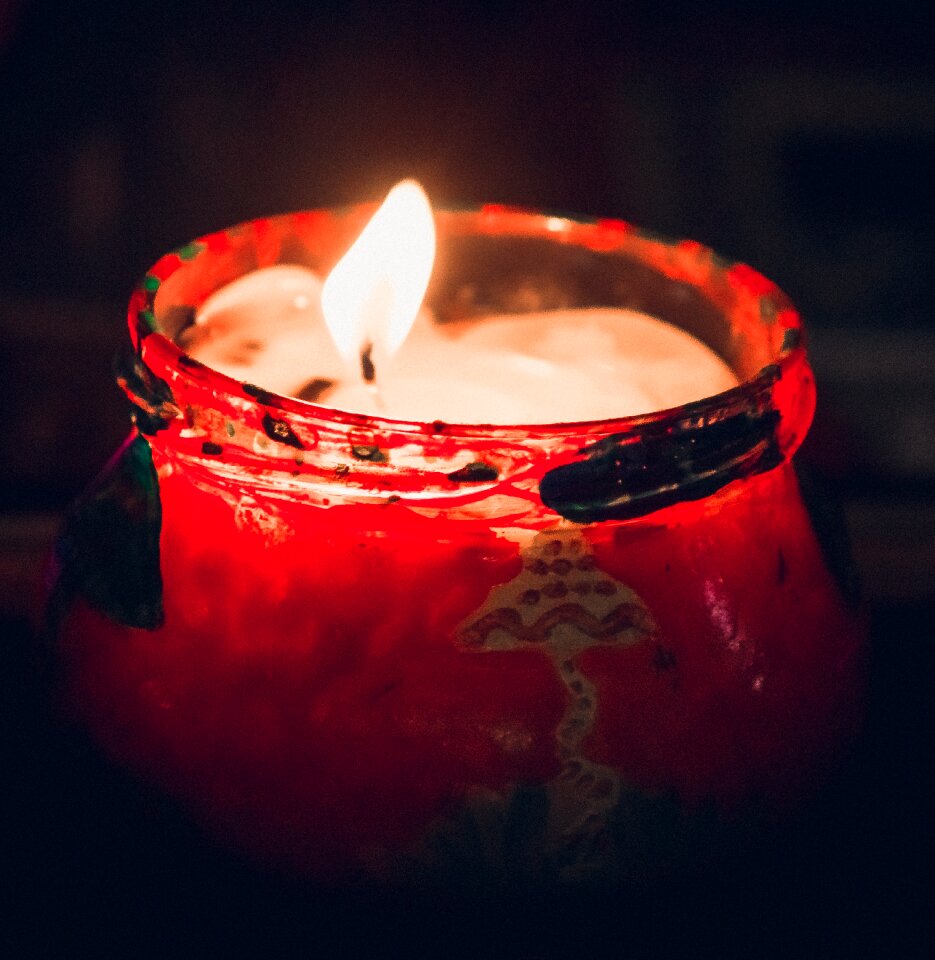 Candlestick red darkness