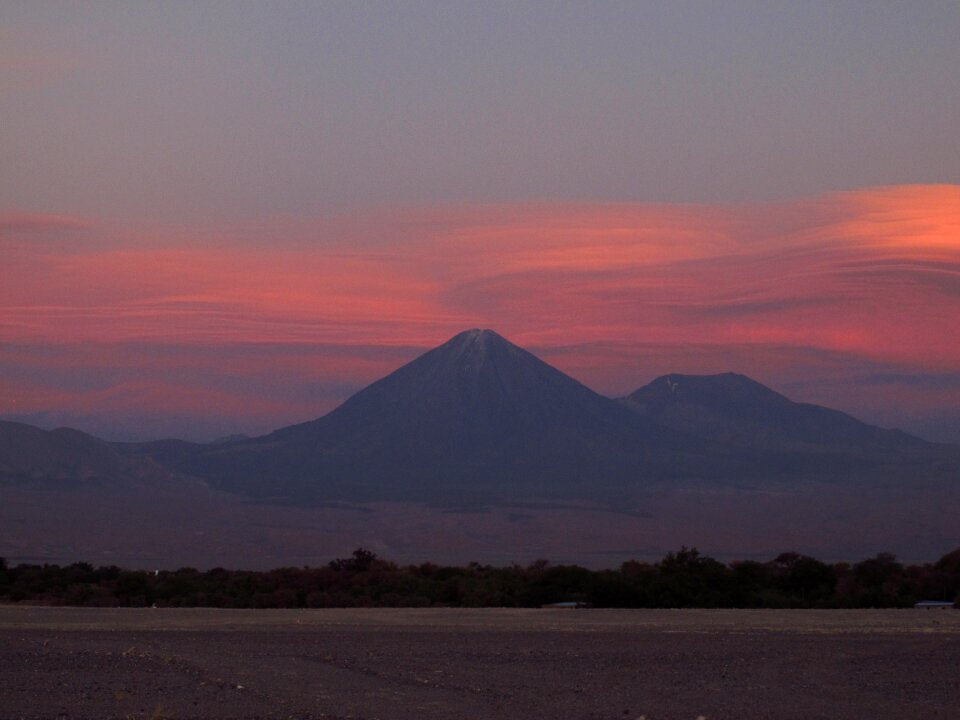Desert sunset sand