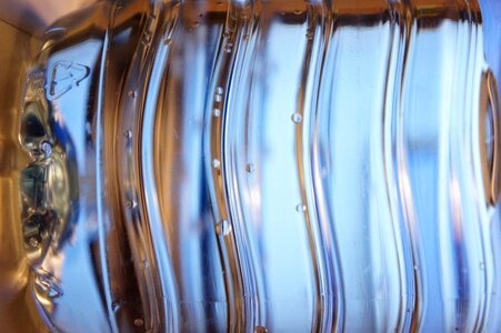 Clear blue bottle photo