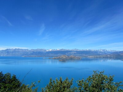 Mountains blue cirrus clouds