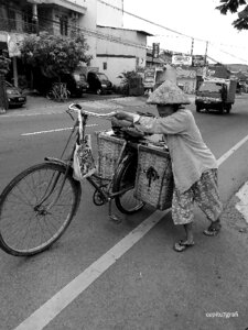 Old elderly street photo