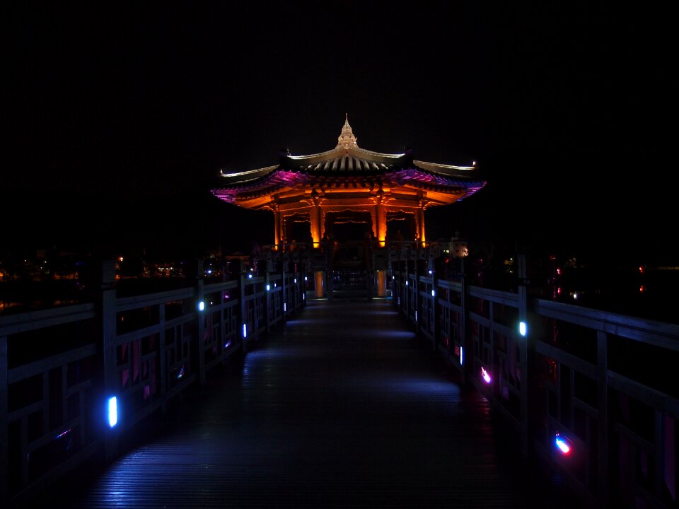 Anton major bridge night view