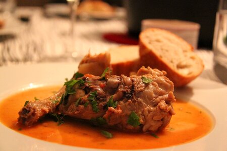 Dinner italian fine cuisine
