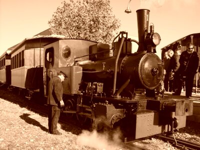 Train arganda steam photo