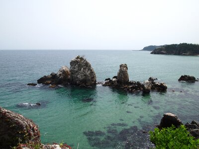 Sea candlestick rock gangwon do photo