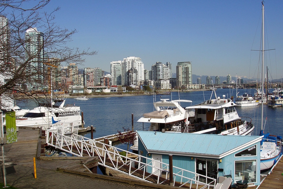 Buildings harbor false creek