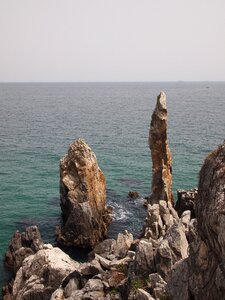 Sea candlestick rock gangwon do photo
