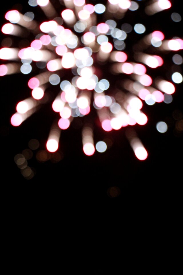 Fireworks the dark night shiny