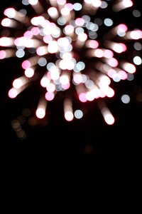 Fireworks the dark night shiny