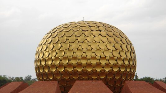 Matri mandir gold aurobindo ashram
