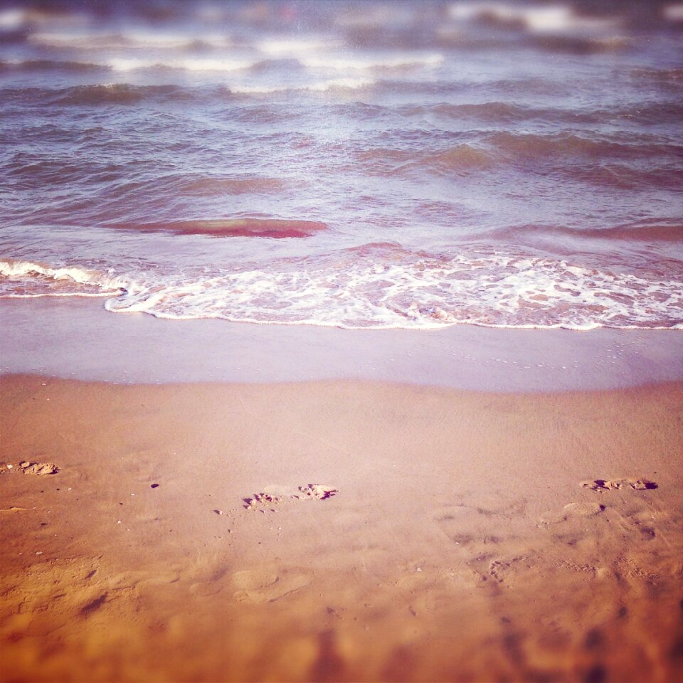 Beach footprints Free photos