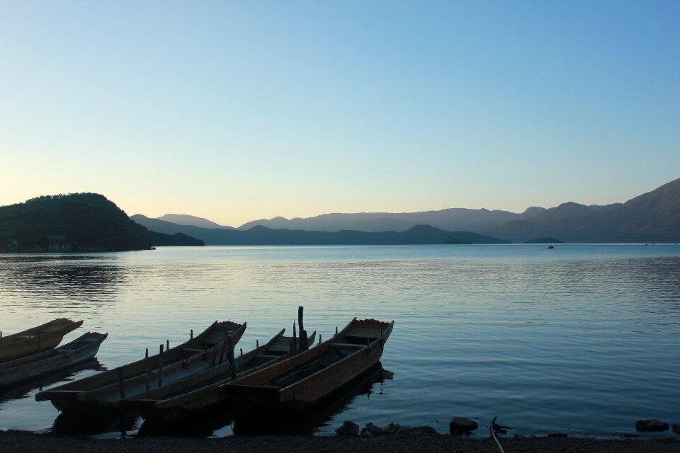 The scenery landscape lake photo