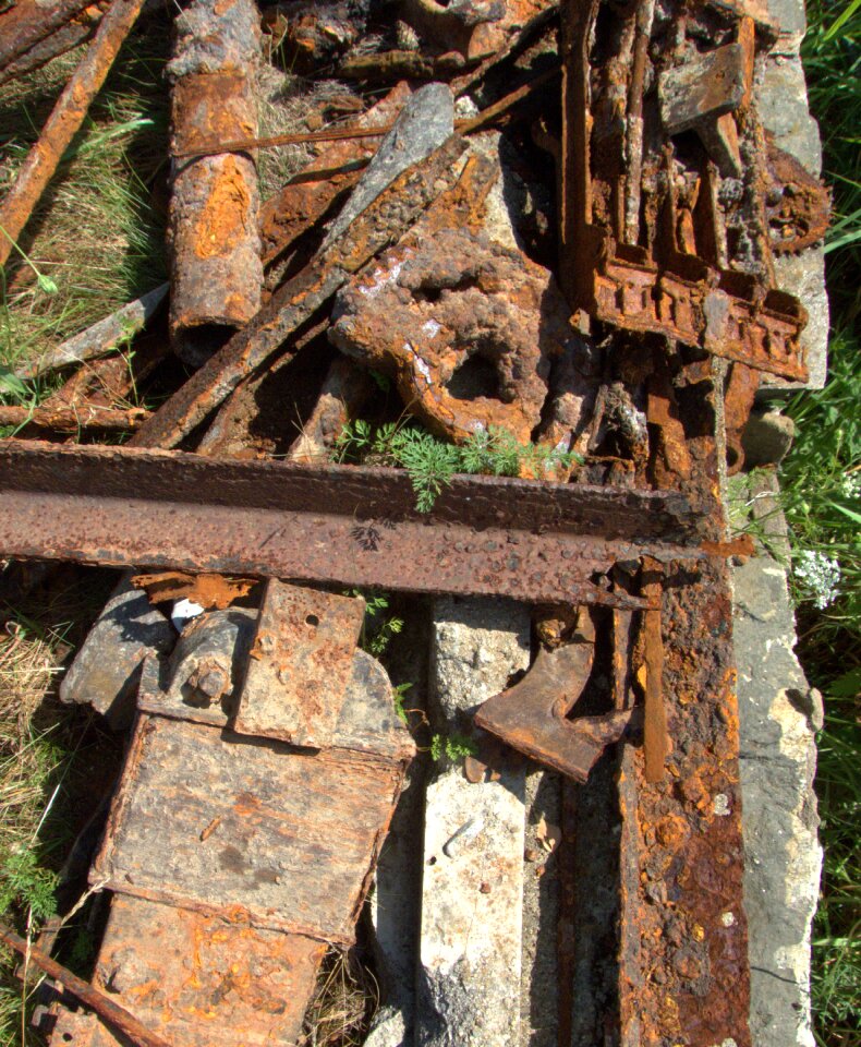 Rust industrial garbage