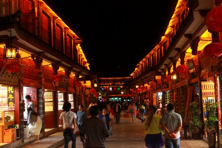Lijiang night view street view