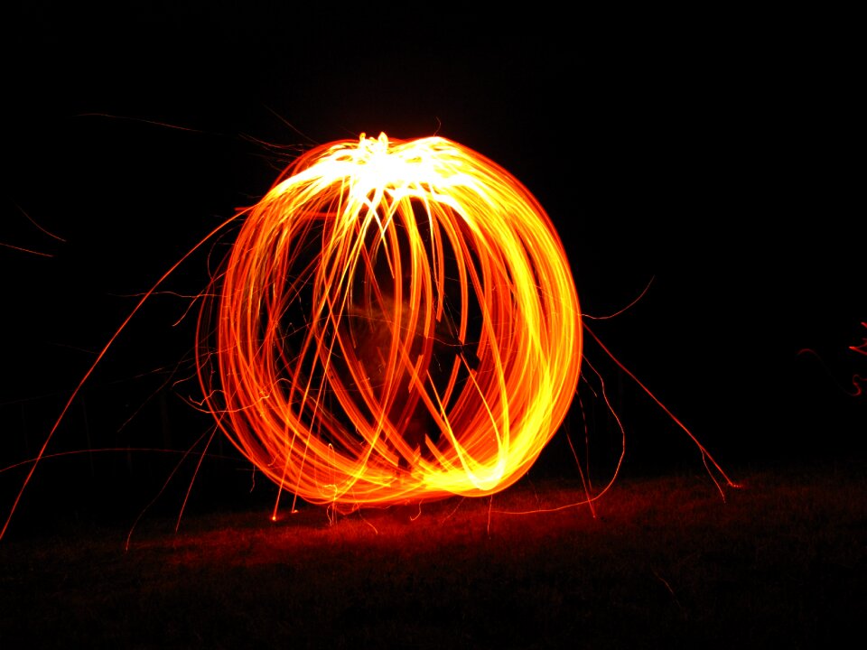 Flame glow wood fire
