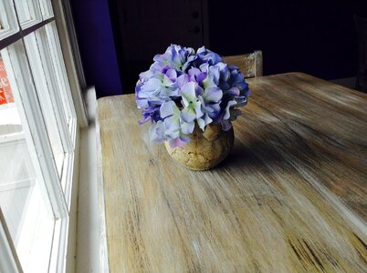 Rustic wood table