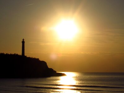 Landscape lighthouse biarritz photo