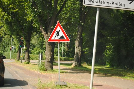 Street sign warnschild traffic