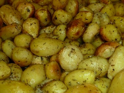 Potatoes cooked oven photo