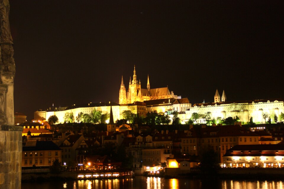 Prague castillo de prague night