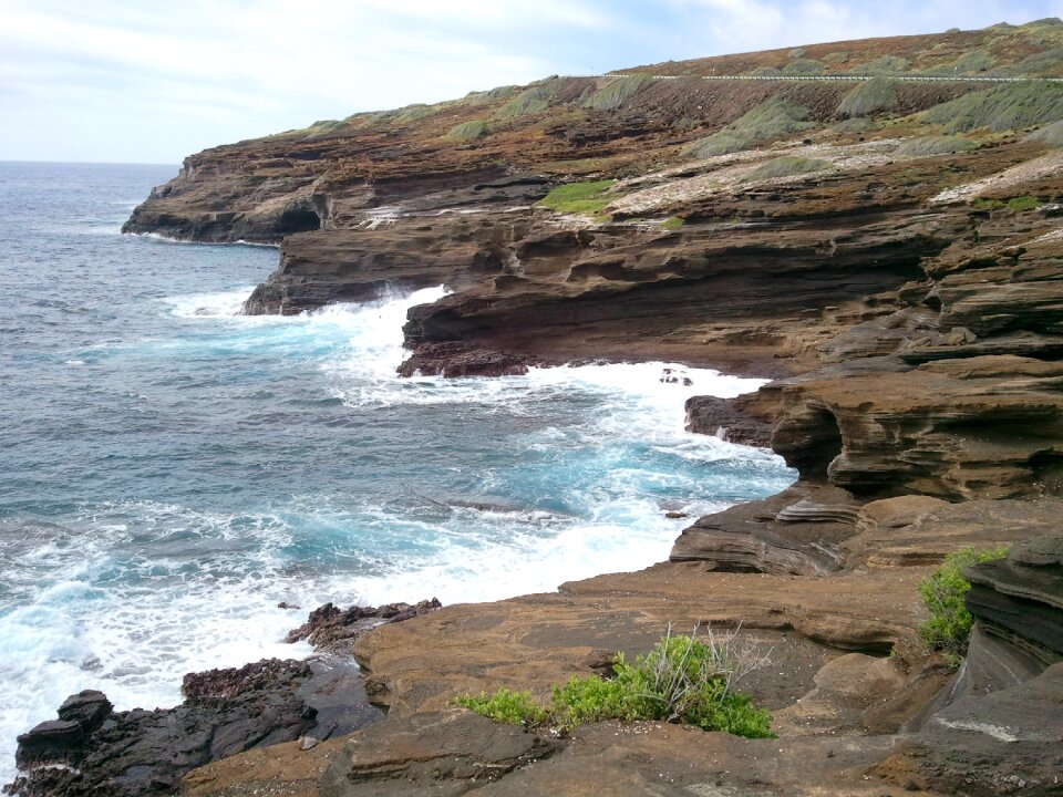 Nature coast cliff photo