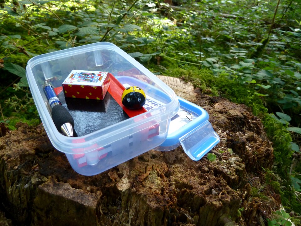 Small logbook hiding place