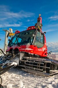 Snow groomer winter ski photo