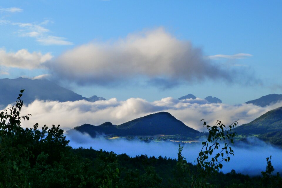 Nature mountain morning