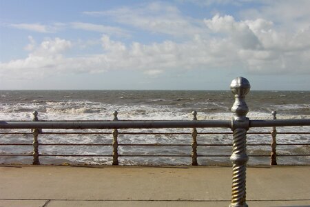 Promenade beach sand photo