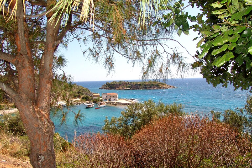 Port fishing village island