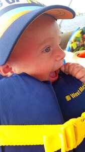 Life jacket ocean pontoon