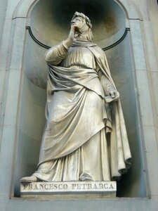 Italian statue petrarca photo