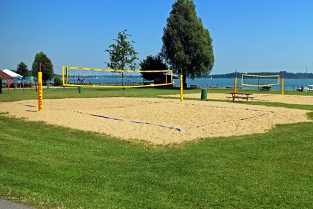 Beach volleyball volleyball field volleyball net photo